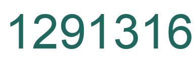 Number 1291316 green image