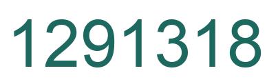 Number 1291318 green image
