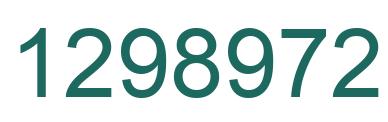 Number 1298972 green image