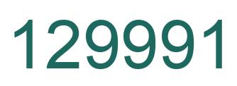 Number 129991 green image