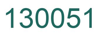 Número 130051 imagen verde