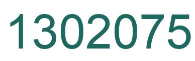 Number 1302075 green image