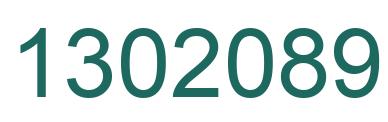Number 1302089 green image