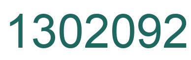 Number 1302092 green image