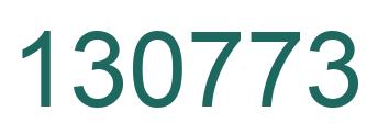 Number 130773 green image