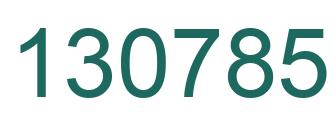 Number 130785 green image