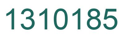 Number 1310185 green image