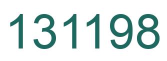 Number 131198 green image