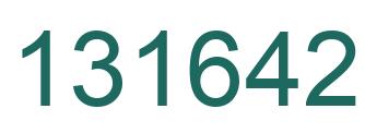 Number 131642 green image