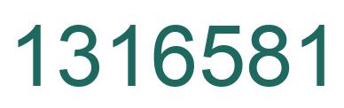 Número 1316581 imagen verde