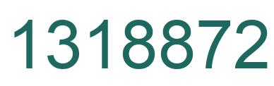 Number 1318872 green image