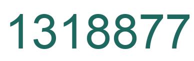 Number 1318877 green image
