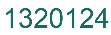 Número 1320124 imagen verde