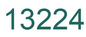 Number 13224 green image