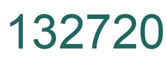 Number 132720 green image