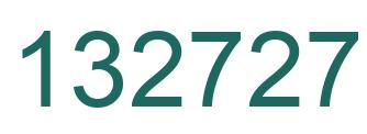 Number 132727 green image