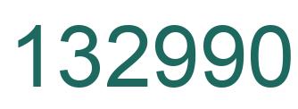 Number 132990 green image