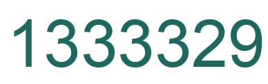 Number 1333329 green image