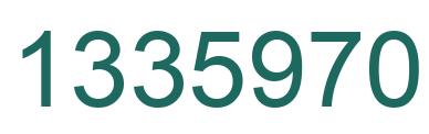 Number 1335970 green image