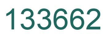Number 133662 green image