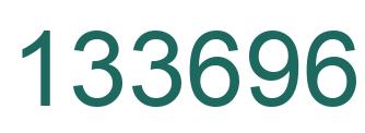Number 133696 green image