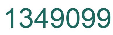 Number 1349099 green image