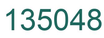 Number 135048 green image