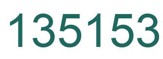 Number 135153 green image