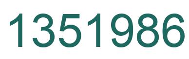 Número 1351986 imagen verde