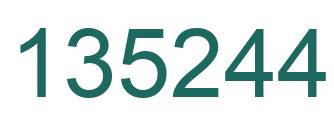 Número 135244 imagen verde