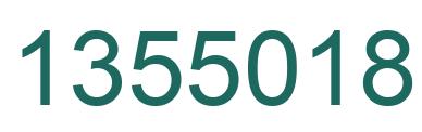 Number 1355018 green image