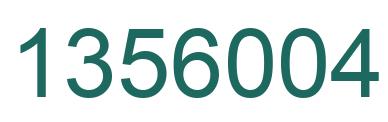 Número 1356004 imagen verde