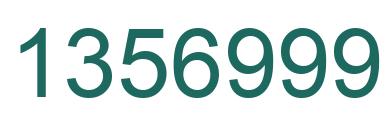 Number 1356999 green image