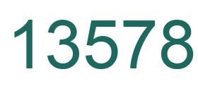 Number 13578 green image
