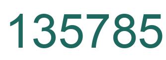 Number 135785 green image