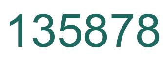 Number 135878 green image