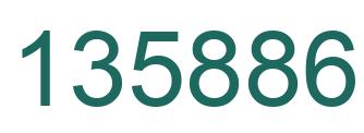 Number 135886 green image