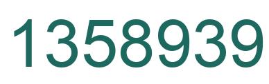 Number 1358939 green image