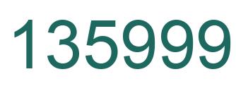 Número 135999 imagen verde