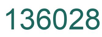 Number 136028 green image
