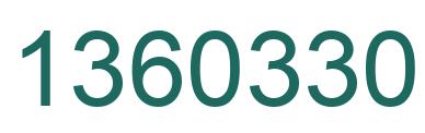 Number 1360330 green image