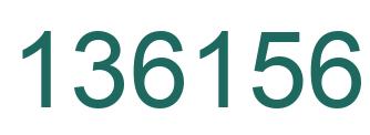 Number 136156 green image