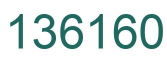 Number 136160 green image