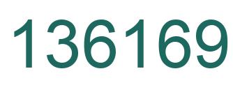 Number 136169 green image