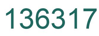 Number 136317 green image