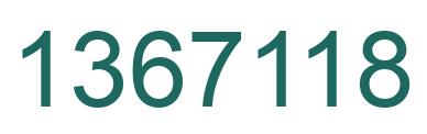 Número 1367118 imagen verde