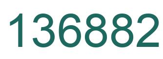 Number 136882 green image
