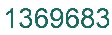 Number 1369683 green image