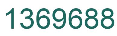 Number 1369688 green image