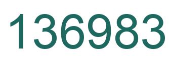 Number 136983 green image